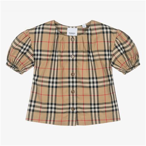 girls burberry blouse